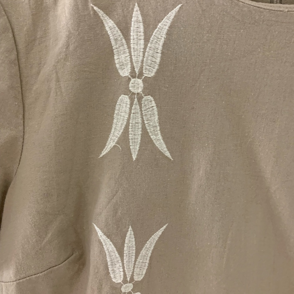 Zara cotton and linen shift dress - Picture 2 of 4